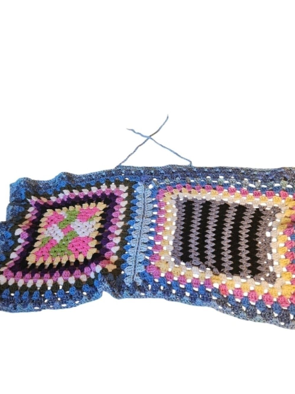 Handmade Crochet Granny Square Top Skirt Shawl Scarf Hat - Picture 10 of 17